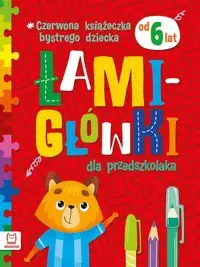 Hit sprzedaży Czerwona książeczka bystrego dziecka Łamigłówki dla przedszkolaka od 6 lat.