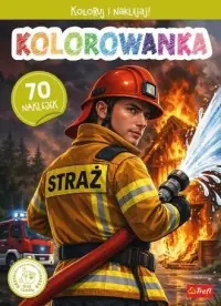 Strażak OSP. Kolorowanka z naklejkami Zamów dziś