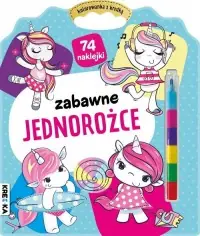 Kolorowanka z kredką, Zabawne jednorożce Szybka wysyłka