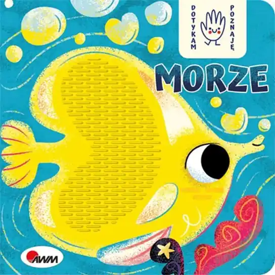 KSIĄŻECZKA Sensoryczna DOTYKAM Poznaję MORZE Książka Dotykowa dla MALUSZKA Tani
