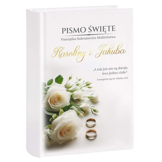 Niska cena Biblia na ślub. Pismo Święte Stary i Nowy Testament. Twój nadruk