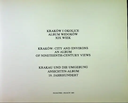 Najlepsza cena Kraków i okolice Album widoków XIX wiek