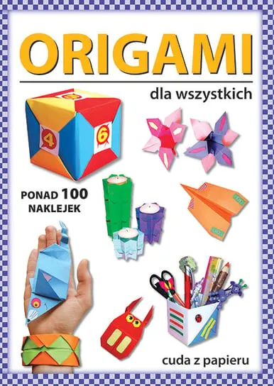 Bezpieczna płatność Origami dla wszystkich. Ponad 100 naklejek. Cuda z papieru