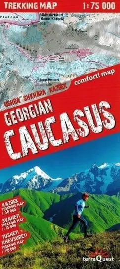Ograniczona ilość GEORGIAN CAUCASUS TREKKING MAP 1:75 000 LAMINAT 2020
