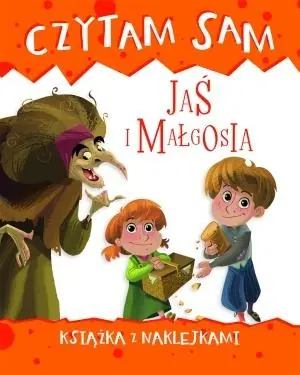 Rabat CZYTAM SAM. JAŚ I MAŁGOSIA. KSIĄŻKA Z NAKLEJKAMI