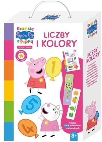 Ostatnie sztuki LICZBY I KOLORY. ŚWINKA PEPPA. UCZĘ SIĘ Z PEPPĄ