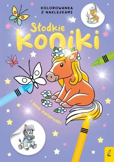 SŁODKIE KONIE I INNE ZWIERZAKI. KOLOROWANKA Z NAKL Tylko do końca tygodnia