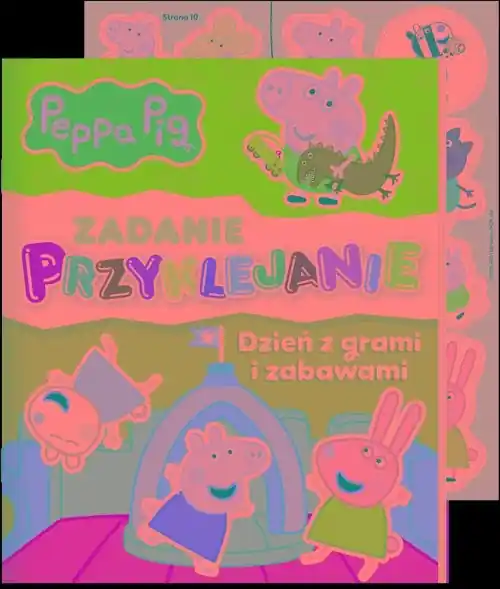 Peppa Pig. Zadanie przyklejanie Dzień z grami i zabawami Sprawdź teraz