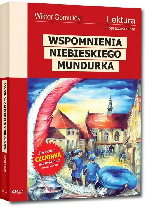 Darmowa dostawa Wspomnienia niebieskiego mundurka Lektura z opracowaniem
