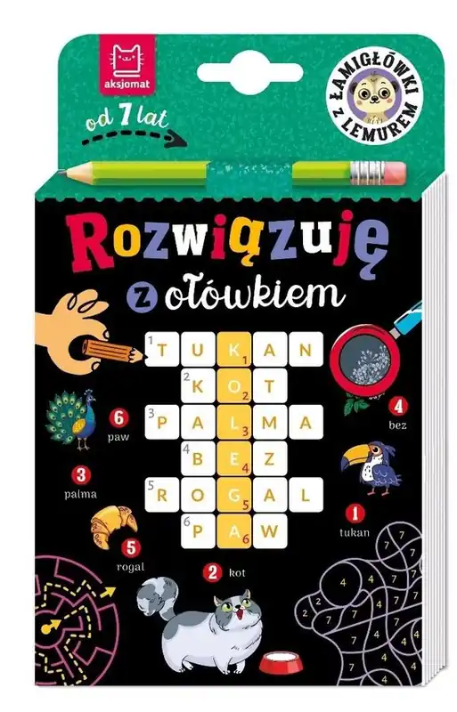Bezpieczna płatność Rozwiązuję z ołówkiem. Łamigłówki z lemurem