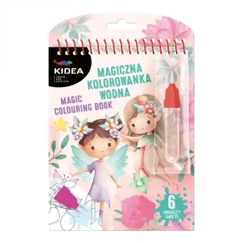 Kidea, Magiczna Wielorazowa Kolorowanka Wodna - Magic Hit cenowy