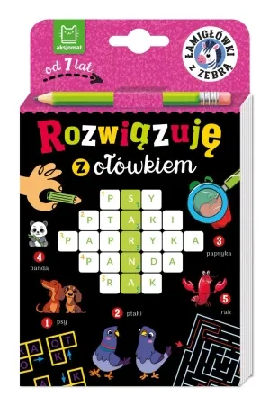 Sprawdź teraz Rozwiązuję z ołówkiem. Łamigłówki z zebrą - Beata Karlik