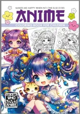 Oferta limitowana Kolorowanka A4 Anime Dla Dzieci fioletowa - Fresh