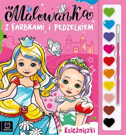 Bezpieczne zakupy Malowanka z farbkami i pędzelkiem. Księżniczki - Agata Kaczyńska