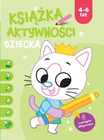 Wyprzedaż Ksiązka aktywności dziecka 4-6 lat. Zielona - praca zbiorowa