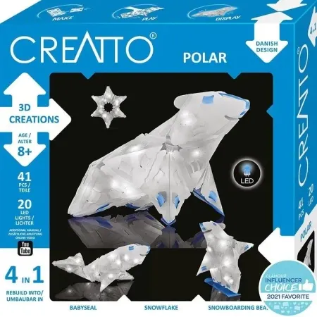 Creatto Świecący Miś Polarny i Przyjaciele - Piatnik Oferta limitowana
