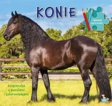 Niska cena Książeczka z puzzlami i kolorowankami Konie - opracowanie zbiorowe